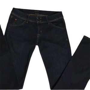 Hudson Jeans Beth Baby Bootcut Dark Wash Flap Pocket Size 27